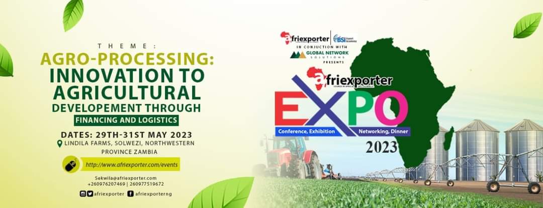 Afriexpo'23 - Afriexporter International Expo, Zambia.